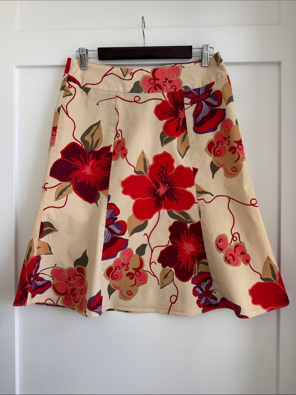 Vintage Gap Cotton blend Floral Skirt Size 10